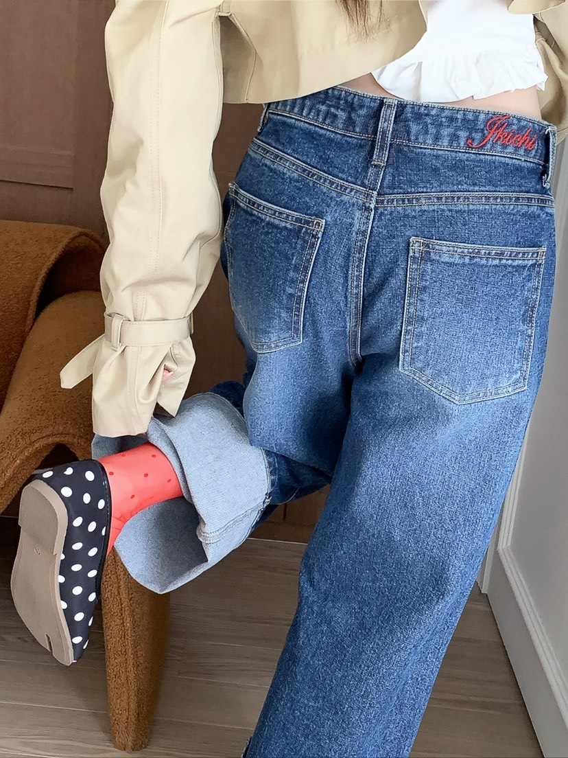 JKICHI韓國代購女士新品休閑職業推薦人氣26春夏熱賣牛仔褲JKICHI牛仔褲