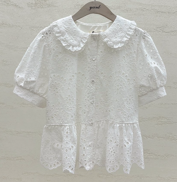 YARD韓國代購女裝新品職業休閑26春夏時尚人氣襯衫蕾絲衫YARD襯衫/蕾絲衫圖色1