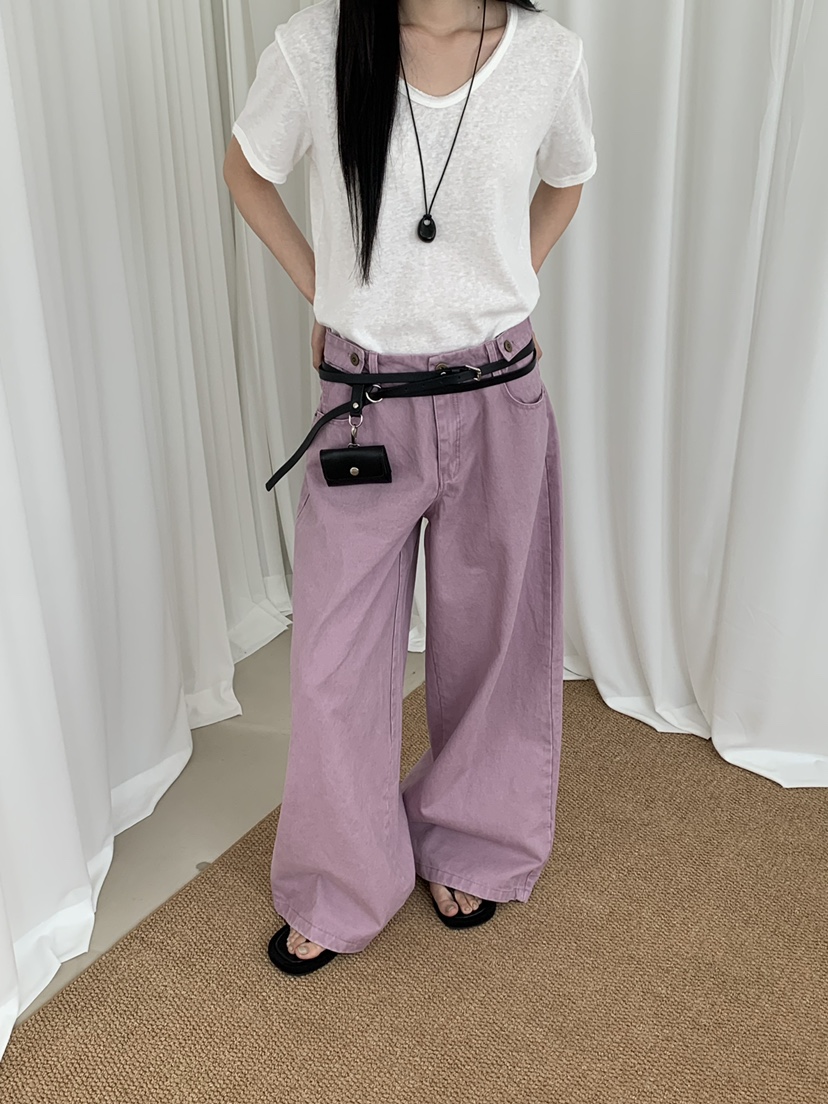 RIVER RAIN韓國代購女裝新款人氣職業26春夏熱賣時尚休閑褲RIVER RAIN休閑褲