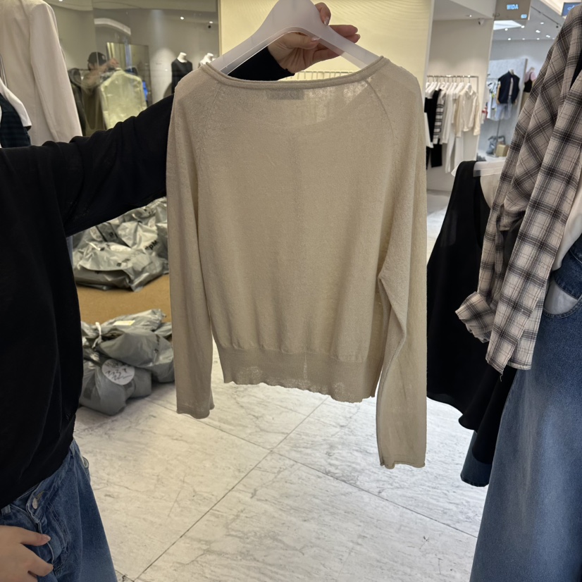 MIXXIN韓國東大門代購女士新款休閑時尚人氣針織衫亞麻布MIXXIN針織衫