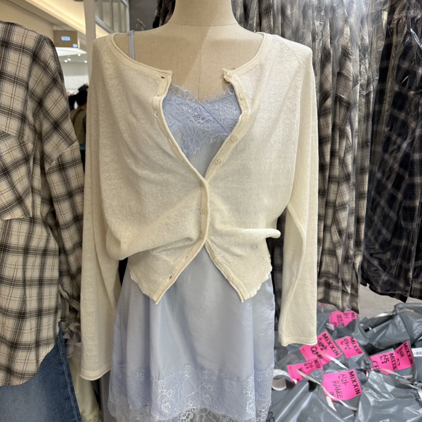 MIXXIN韓國東大門代購女士新款休閑時尚人氣針織衫亞麻布MIXXIN針織衫圖色2