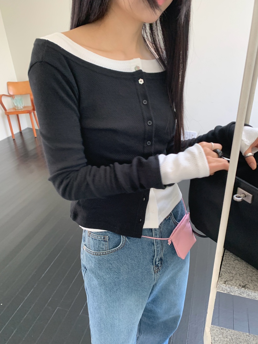 JKICHI韓國直郵女士新款休閑推薦時尚職業針織衫不含內搭JKICHI針織衫