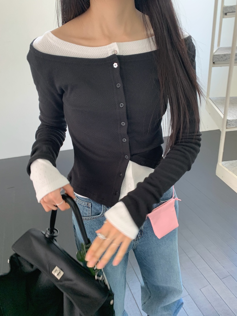 JKICHI韓國直郵女士新款休閑推薦時尚職業針織衫不含內搭JKICHI針織衫