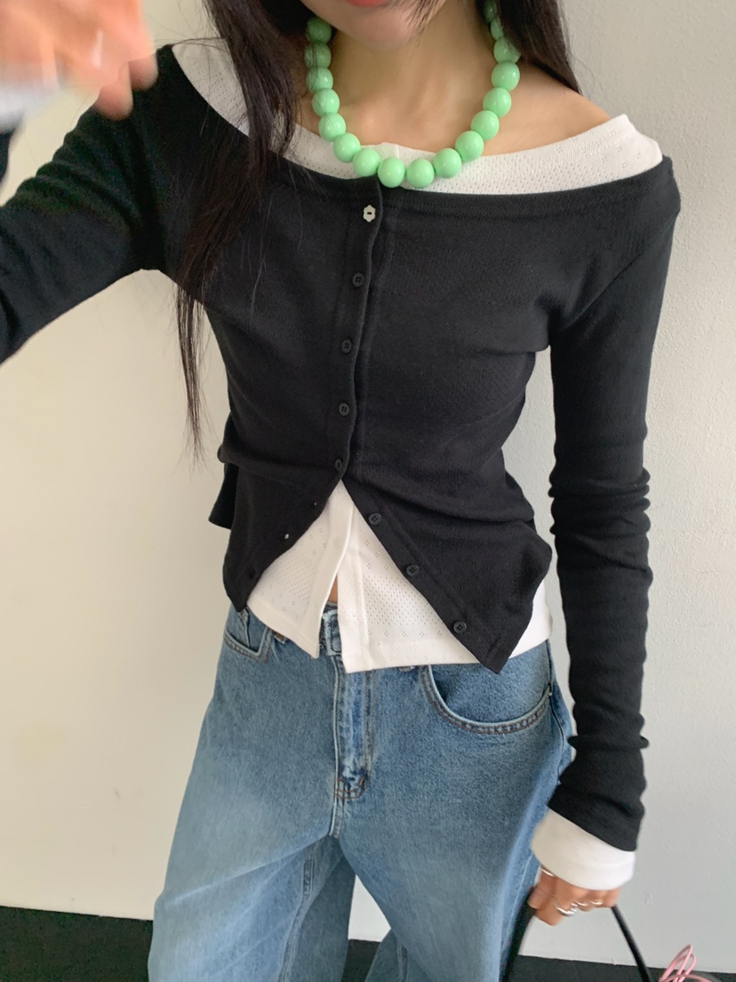 JKICHI韓國直郵女士新款休閑推薦時尚職業針織衫不含內搭JKICHI針織衫