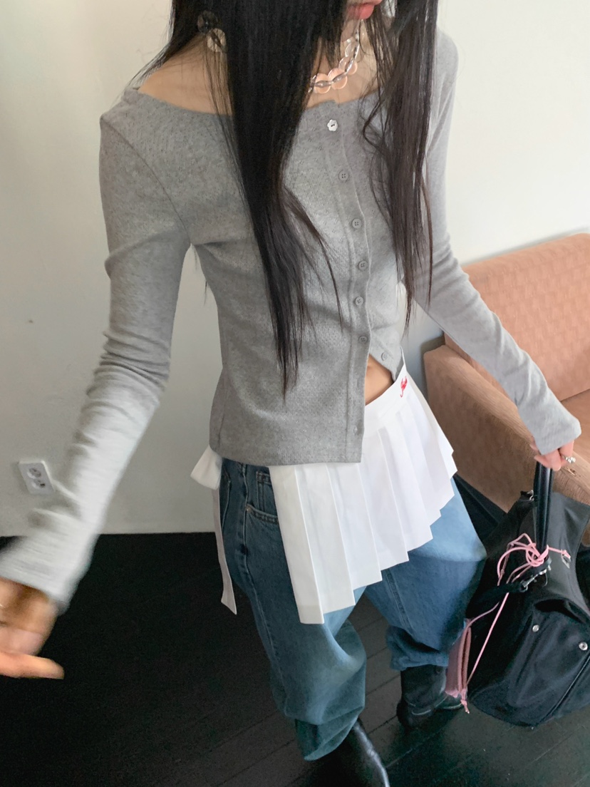 JKICHI韓國直郵女士新款休閑推薦時尚職業針織衫不含內搭JKICHI針織衫