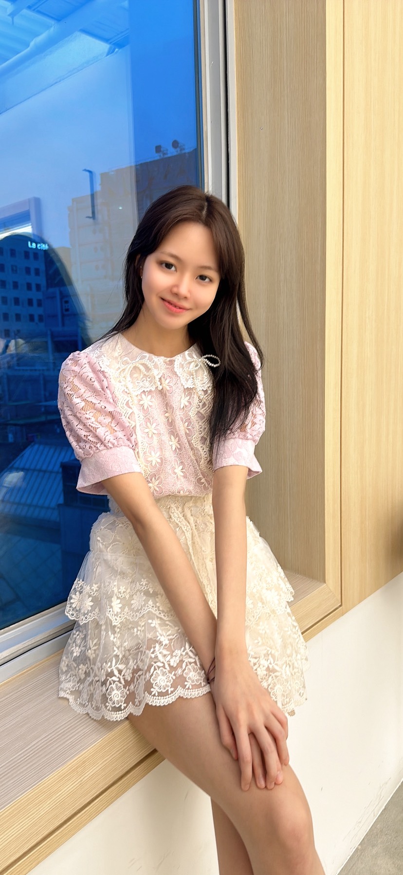 YARD韓國代購女士新款職業休閑推薦襯衫蕾絲衫珍珠領刺繡YARD襯衫/蕾絲衫