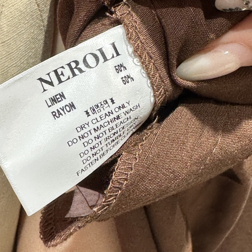 NEROLI 36韓國直郵女士新品熱賣時尚人氣職業休閑褲亞麻布NEROLI 36休閑褲