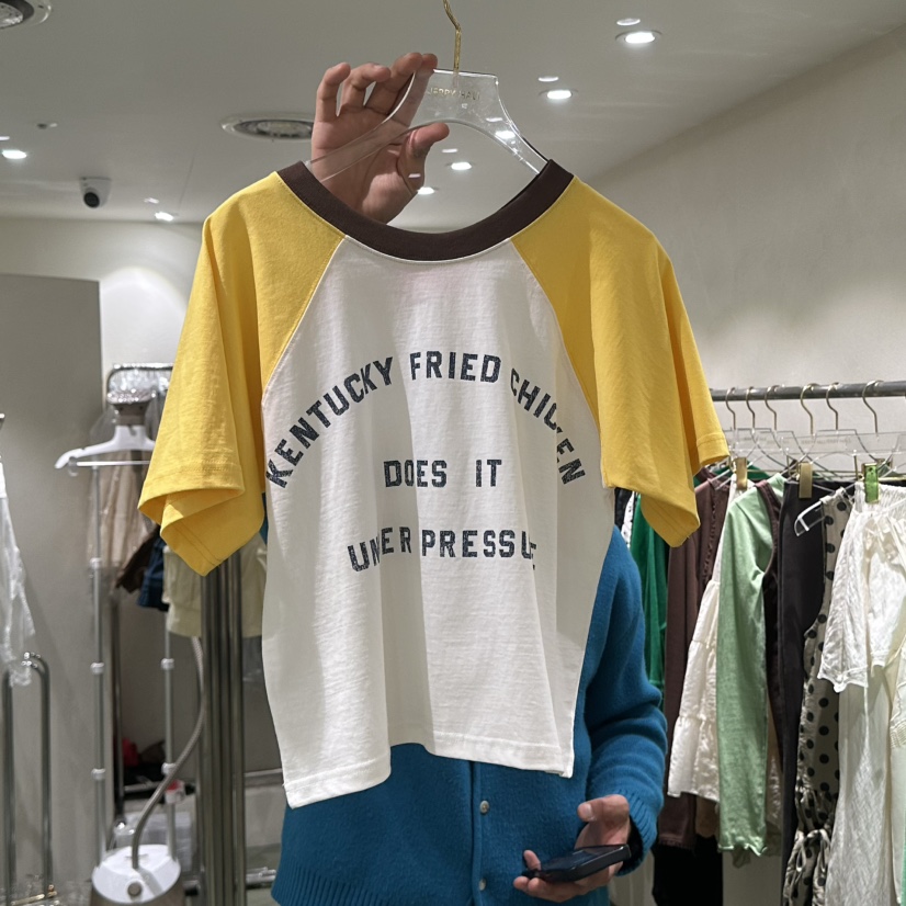 JERRY HALL-P韓國直郵女裝新款人氣職業時尚推薦熱賣T恤JERRY HALLT恤圖色1