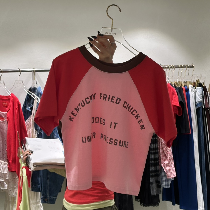 JERRY HALL-P韓國直郵女裝新款人氣職業時尚推薦熱賣T恤JERRY HALLT恤圖色2