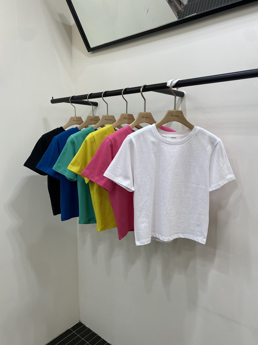 PERSON韓國東大門直郵女裝新款推薦26春夏熱賣職業休閑T恤PERSONT恤