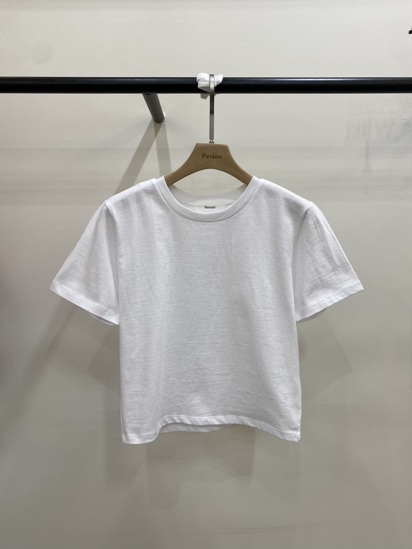 PERSON韓國東大門直郵女裝新款推薦26春夏熱賣職業休閑T恤PERSONT恤圖色1