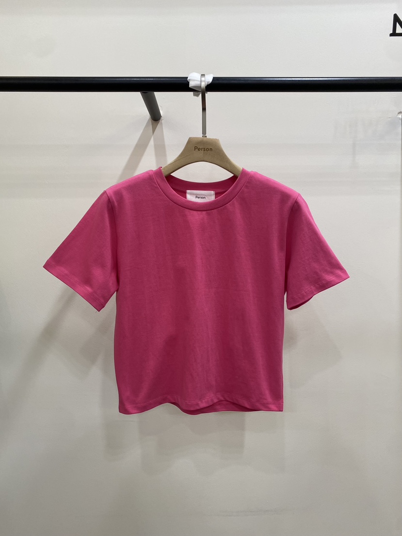 PERSON韓國東大門直郵女裝新款推薦26春夏熱賣職業休閑T恤PERSONT恤圖色2