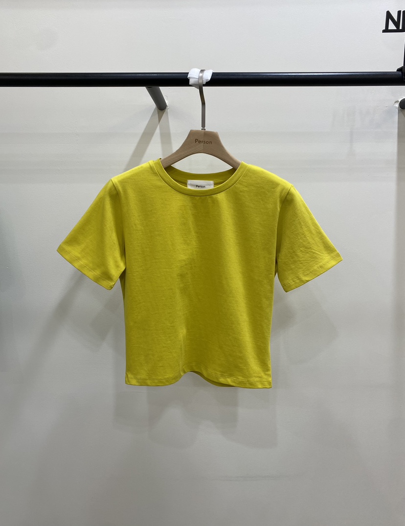 PERSON韓國東大門直郵女裝新款推薦26春夏熱賣職業休閑T恤PERSONT恤圖色3
