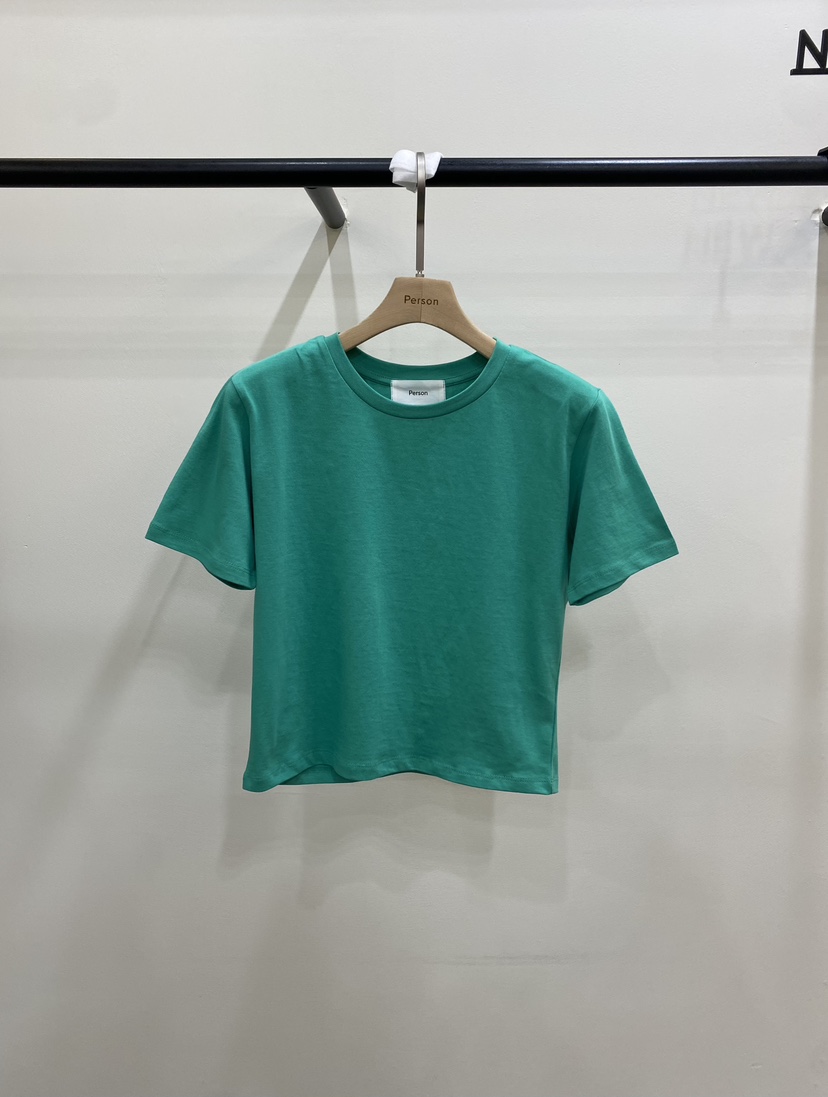 PERSON韓國東大門直郵女裝新款推薦26春夏熱賣職業休閑T恤PERSONT恤圖色4