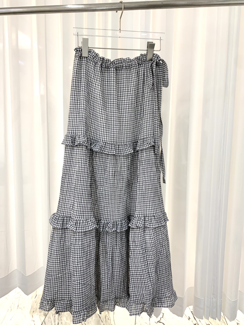 FABRIC韓國東大門代購女士新品26春夏休閑人氣職業推薦長裙FABRIC長裙圖色1