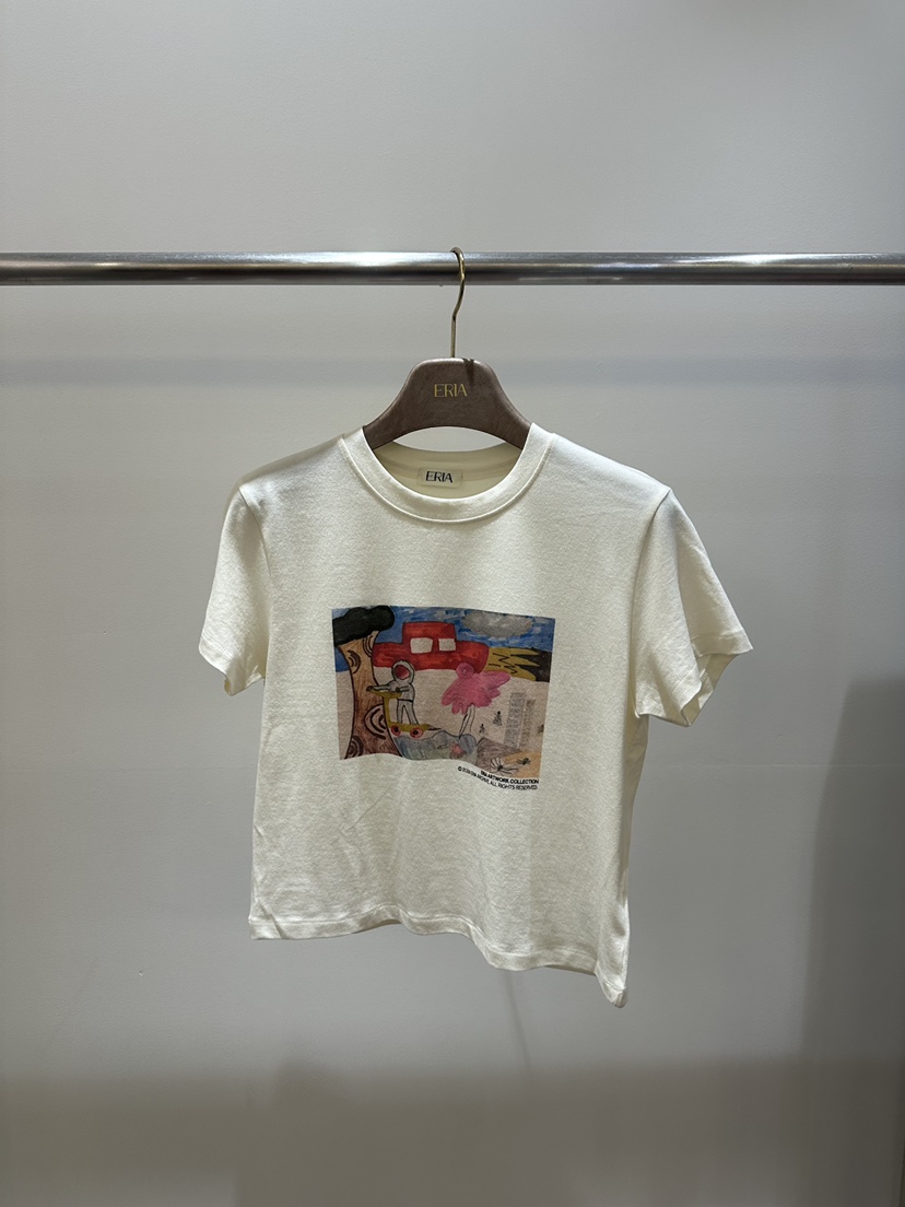 HUE/ERIA韓國東大門代購女士新品時尚推薦職業休閑26春夏T恤HUE/ERIAT恤圖色1