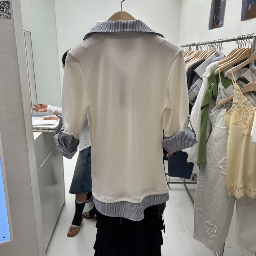 CHAV韓國東大門直郵女士新款職業人氣26春夏休閑時尚熱賣T恤CHAVT恤