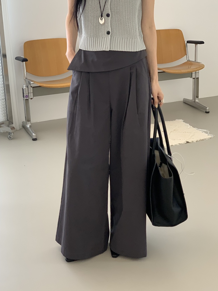 RIVER RAIN韓國東大門直郵女裝新品熱賣推薦26春夏休閑褲RIVER RAIN休閑褲