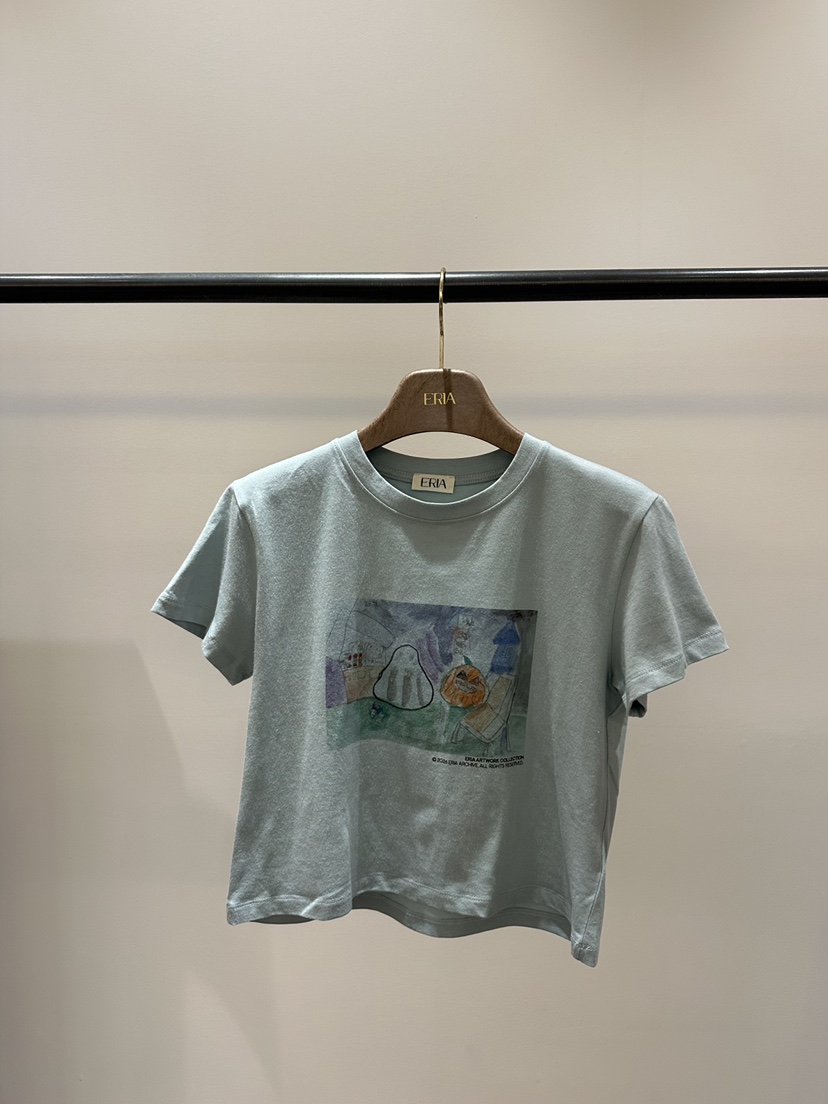 HUE/ERIA韓國代購女士新品人氣熱賣職業26春夏休閑時尚T恤HUE/ERIAT恤圖色1