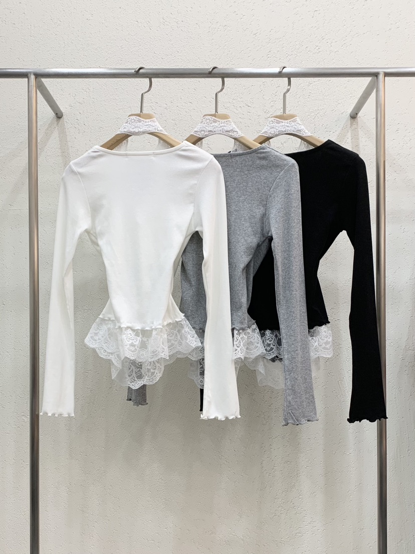 LIGHT AND SALT韓國東大門代購女裝新品職業長袖T恤假兩件LIGHT AND SALT長袖T恤