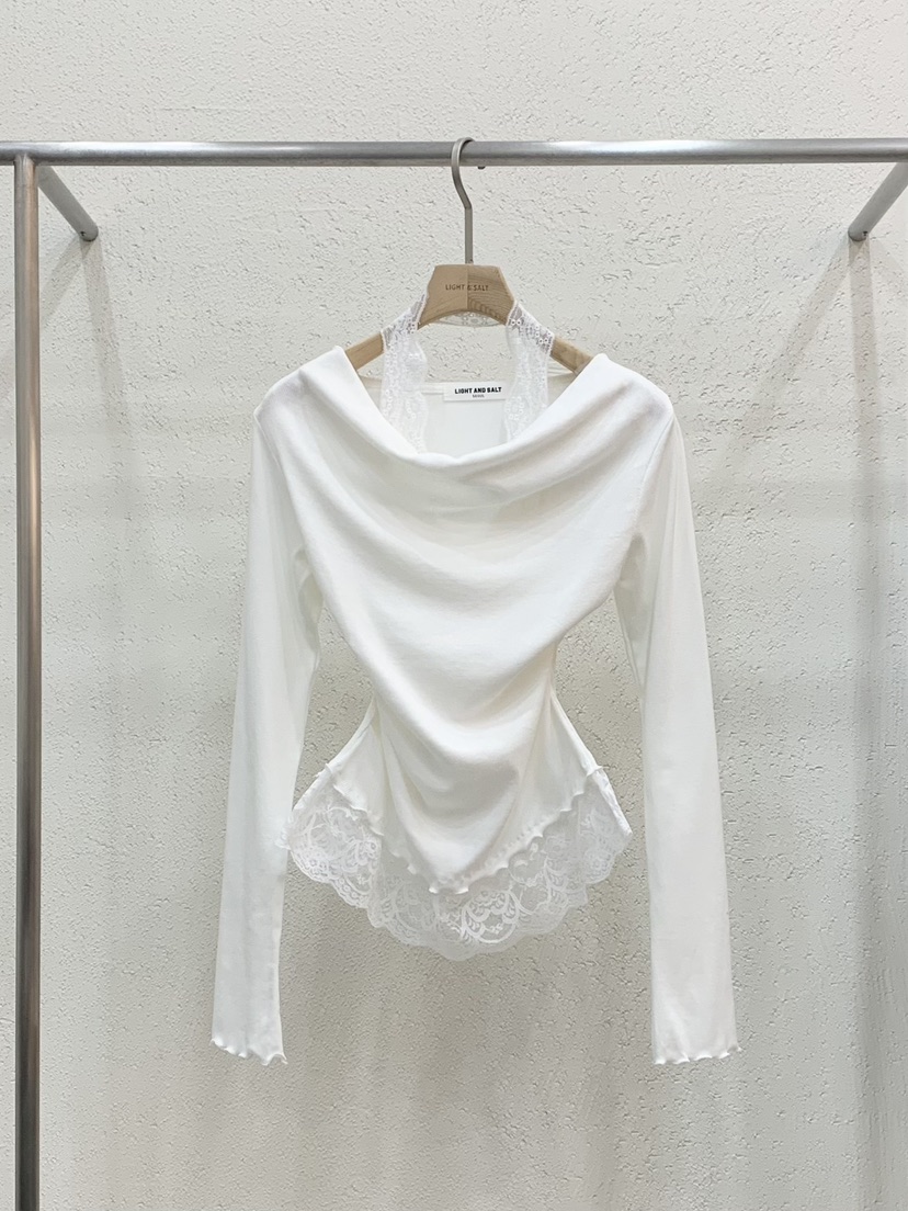 LIGHT AND SALT韓國東大門代購女裝新品職業長袖T恤假兩件LIGHT AND SALT長袖T恤圖色1