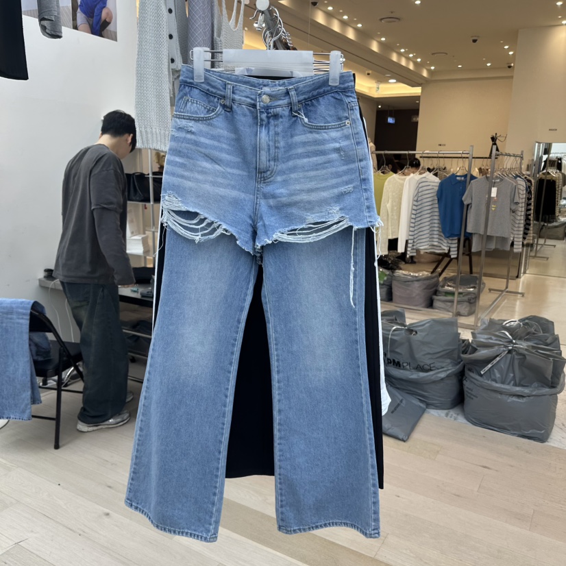 MAINT韓國直郵實拍女士新品26春夏熱賣時尚推薦人氣牛仔褲MAINT牛仔褲圖色1