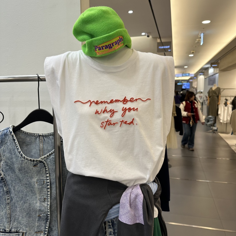 LADYBLACK/THE BLACK韓國直郵女裝新品休閑吊帶背心不含配飾刺繡LADYBLACK/THE BLACK吊帶/背心圖色2