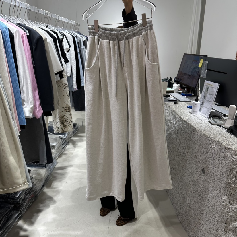 NEROLI 36韓國直郵女裝新品推薦26春夏熱賣休閑褲毛圈布NEROLI 36休閑褲圖色1