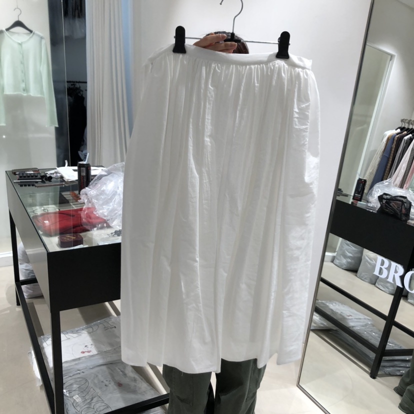 BROT韓國直郵女士新品26春夏時尚熱賣推薦半身裙中短裙棉BROT半身裙/中短裙圖色1