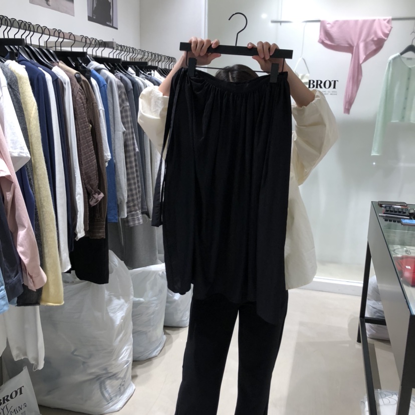 BROT韓國直郵女士新品26春夏時尚熱賣推薦半身裙中短裙棉BROT半身裙/中短裙圖色2