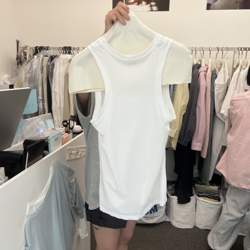 MAG韓國代購女士新品熱賣時尚26春夏推薦人氣職業吊帶背心MAG吊帶/背心