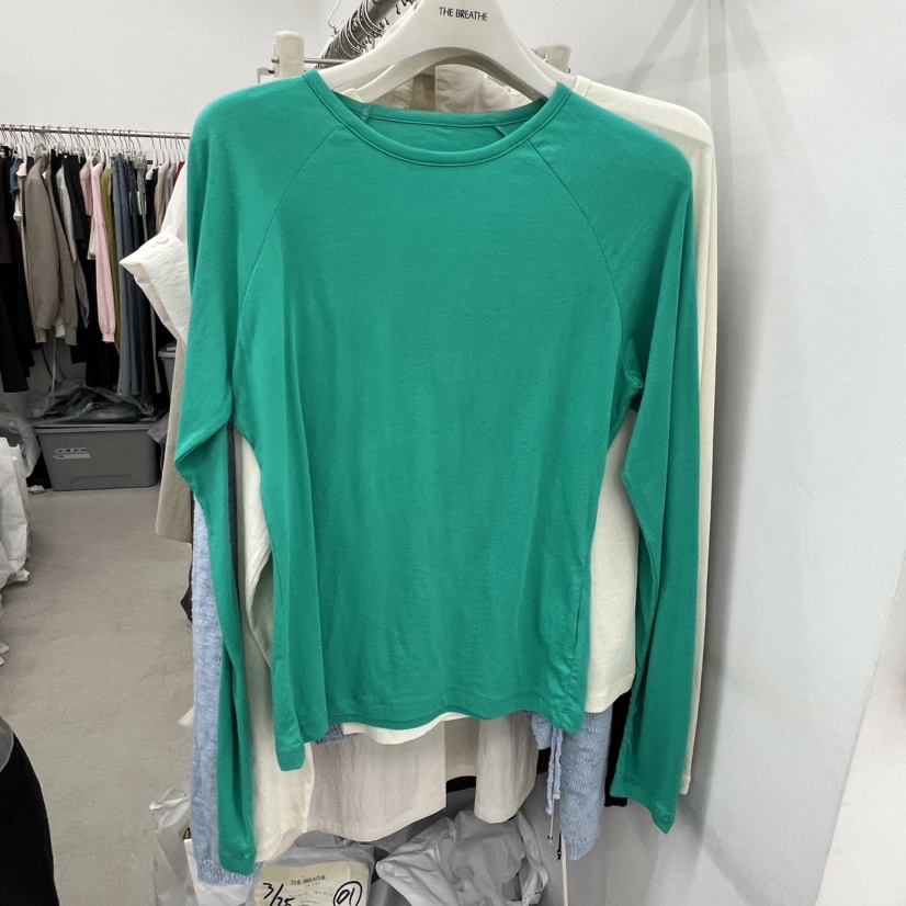 BREATHE韓國東大門直郵女士新款休閑推薦熱賣職業長袖T恤BREATHE長袖T恤圖色2