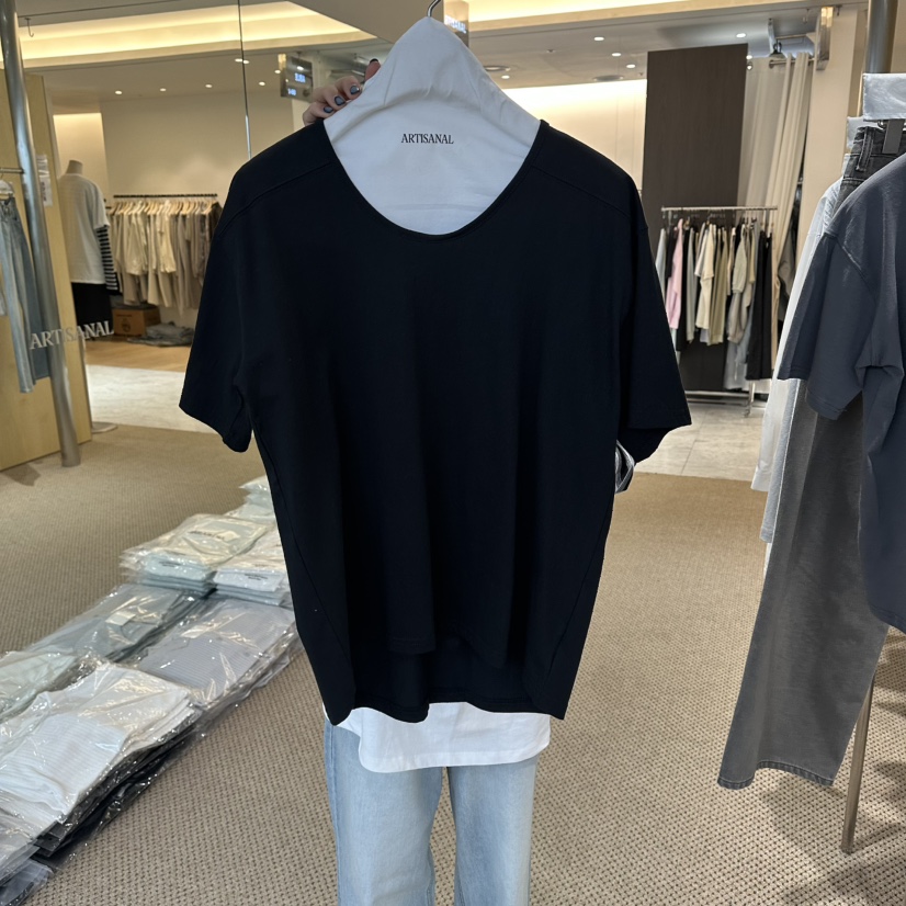 ARTISANAL韓國東大門代購女裝新款熱賣休閑時尚推薦職業T恤ARTISANALT恤圖色2黑色