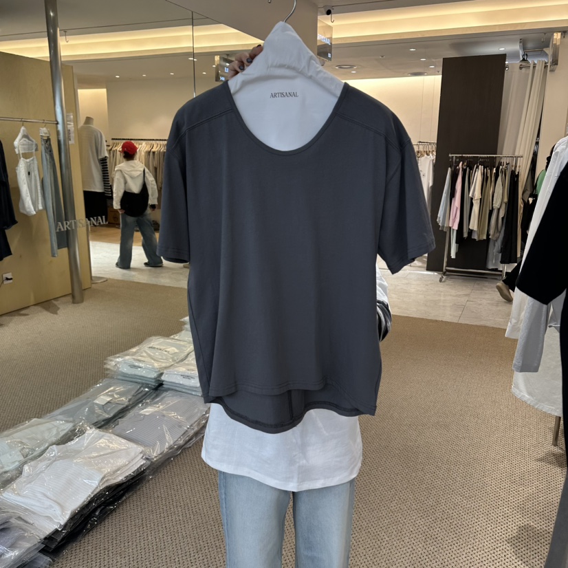 ARTISANAL韓國東大門代購女裝新款熱賣休閑時尚推薦職業T恤ARTISANALT恤圖色3墨色