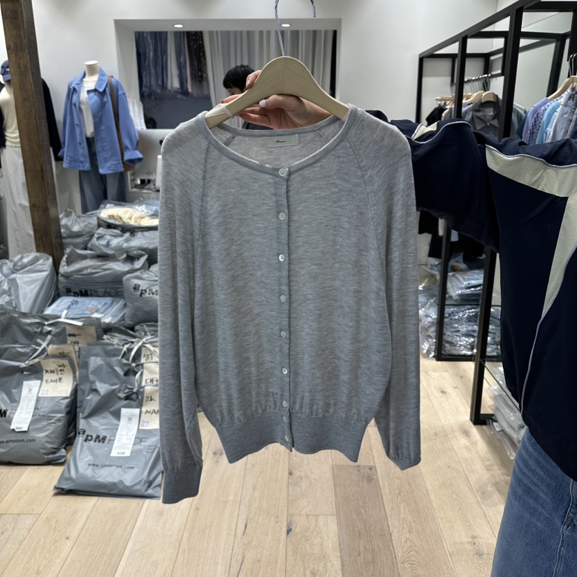 BRUNI/RICOTTA韓國東大門直郵女裝新款26春夏針織衫開衫BRUNI/RICOTTA針織衫圖色1