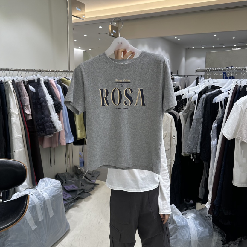 BENE韓國東大門代購女士新款熱賣人氣職業時尚推薦26春夏T恤BENET恤圖色3