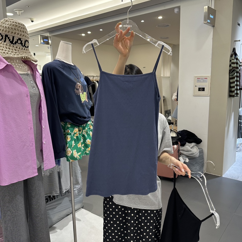 COMBO韓國東大門直郵女士新品熱賣時尚人氣26春夏吊帶背心鏤空COM_BO吊帶/背心