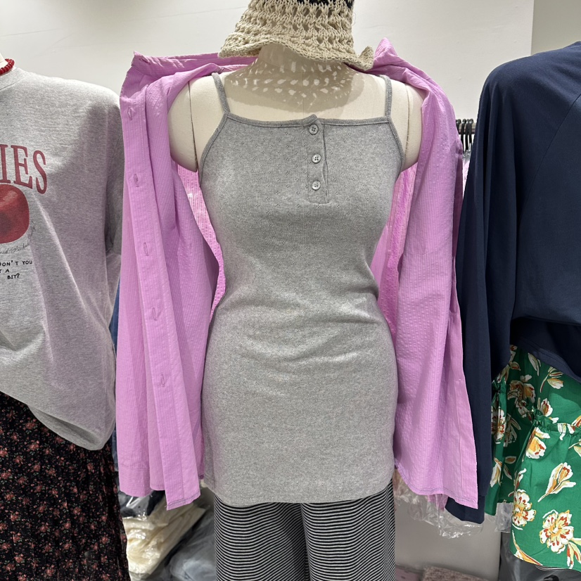 COMBO韓國東大門直郵女士新品熱賣時尚人氣26春夏吊帶背心鏤空COM_BO吊帶/背心圖色2