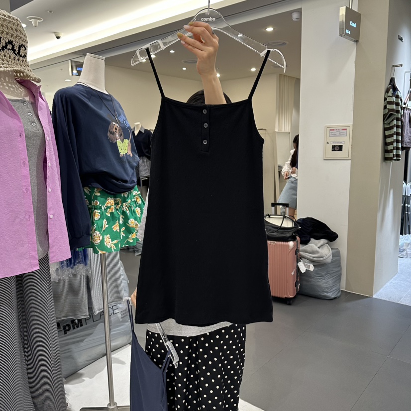 COMBO韓國東大門直郵女士新品熱賣時尚人氣26春夏吊帶背心鏤空COM_BO吊帶/背心圖色3