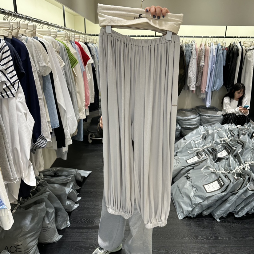 TOMGIRL韓國直郵實拍女裝新款時尚26春夏熱賣職業人氣休閑褲TOMGIRL休閑褲圖色3灰色