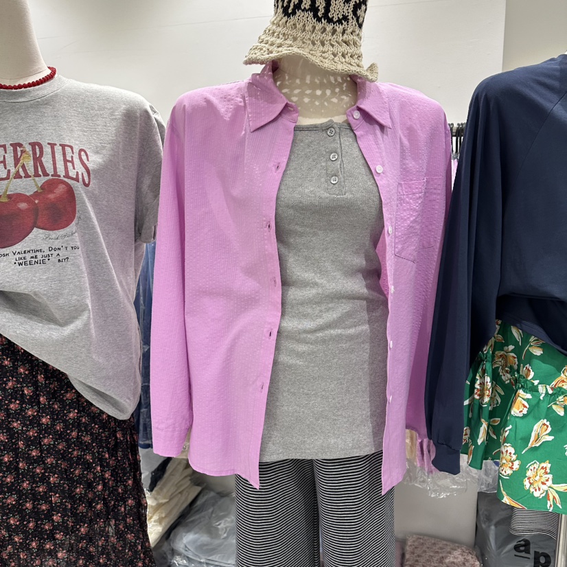 COMBO韓國東大門直郵女士新款熱賣26春夏襯衫蕾絲衫不含內搭COM_BO襯衫/蕾絲衫圖色4