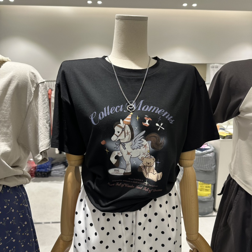 COMBO韓國直郵女士新款人氣時尚職業休閑熱賣26春夏推薦T恤COM_BOT恤圖色1