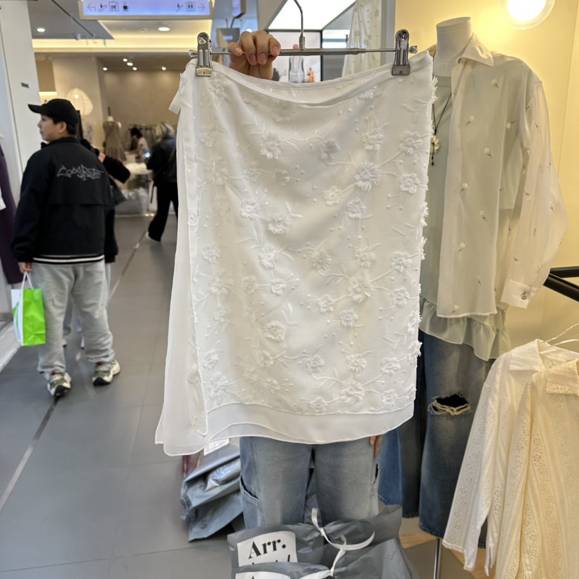 ARR韓國直郵實拍女裝新款職業26春夏休閑熱賣半身裙中短裙ARR半身裙/中短裙圖色1