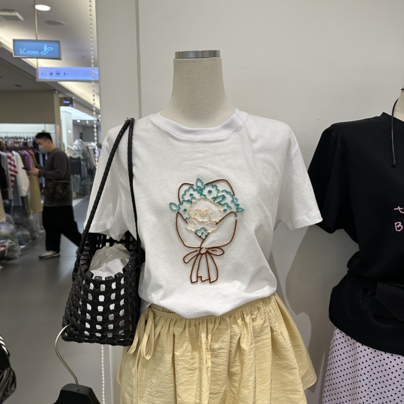 A.CES韓國東大門直郵女士新品職業休閑時尚人氣26春夏T恤A.CEST恤圖色1