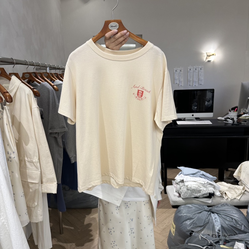 BRUSH-P/MULETTE韓國代購女士新款休閑26春夏熱賣推薦T恤BRUSH-P/MULETTET恤圖色1