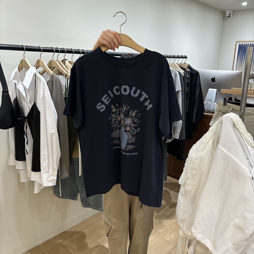 WINSOME韓國東大門代購女士新品26春夏人氣推薦休閑熱賣T恤WINSOMET恤圖色3