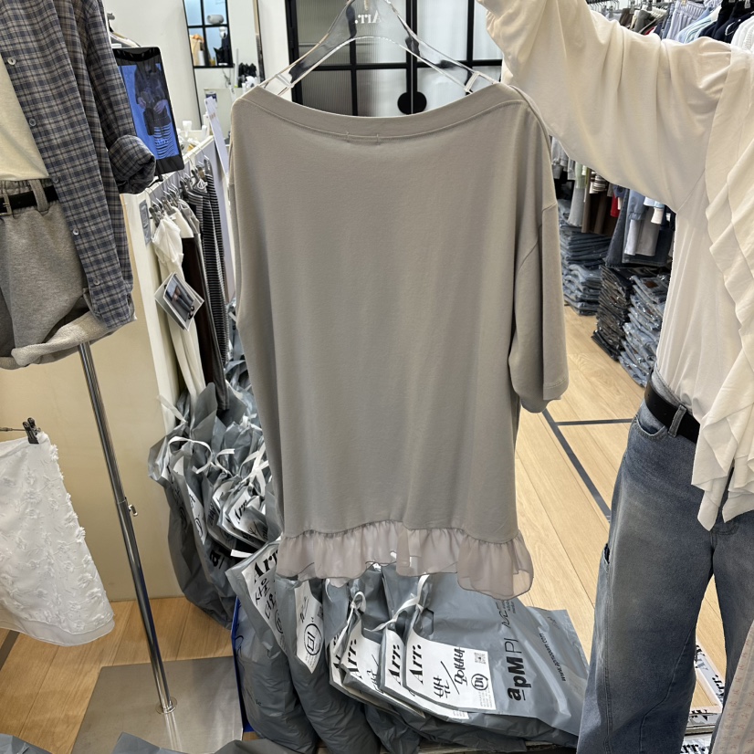 ARR韓國直郵女士新品時尚休閑熱賣推薦職業T恤不含飾品柔軟ARRT恤