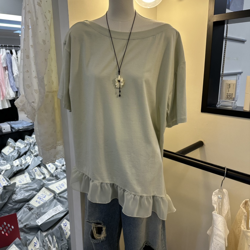 ARR韓國直郵女士新品時尚休閑熱賣推薦職業T恤不含飾品柔軟ARRT恤圖色1