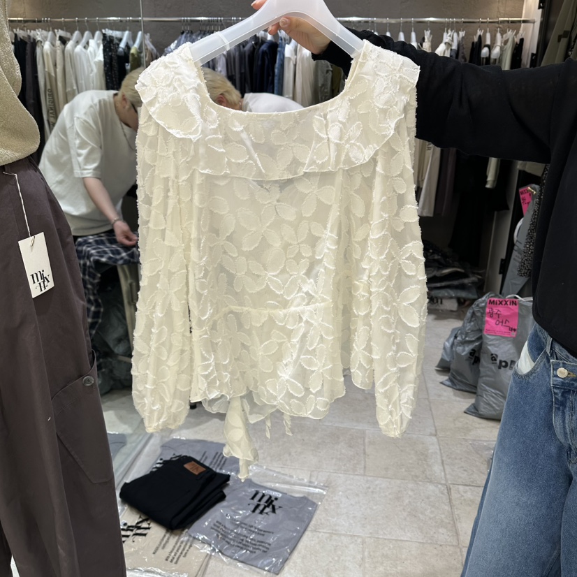 MIXXIN韓國代購女士新款休閑職業熱賣人氣26春夏襯衫蕾絲衫MIXXIN襯衫/蕾絲衫