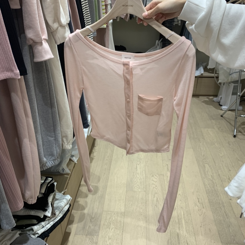 MEMOIRE韓國代購女裝新品26春夏推薦熱賣長袖T恤不含內搭MEMOIRE長袖T恤圖色2